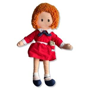 Vintage Little Orphan Annie 1982 Knickerbocker Cloth Doll